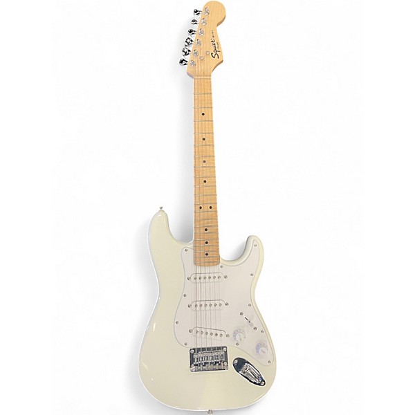 Used Squier Mini Stratocaster White Electric Guitar