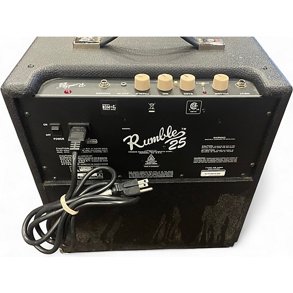 Used Fender Rumble 25 25W 1x10 Bass Combo Amp