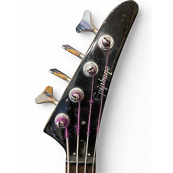 Used Epiphone Rock Bass Black Electric Bass Guitar