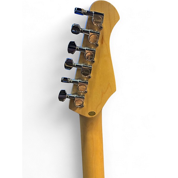 Used Donner Standard Series Stratocaster Copy Left Handed Black Solid Body Electric Guitar