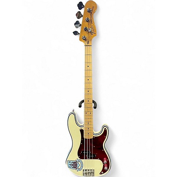Used Fender Steve Harris Signature Precision Bass White Electric Bass Guitar