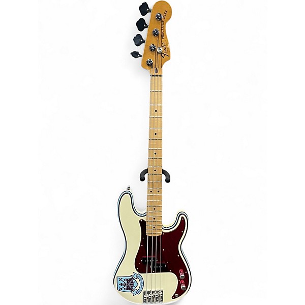 Used Fender Steve Harris Signature Precision Bass White Electric Bass Guitar
