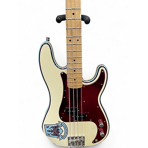 Used Fender Steve Harris Signature Precision Bass White Electric Bass Guitar