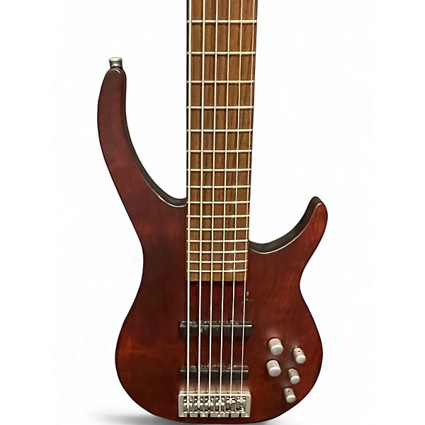 Used Rogue IX406 Natural Brown Electric Bass Guitar