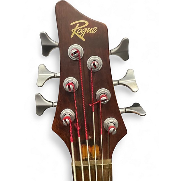 Used Rogue IX406 Natural Brown Electric Bass Guitar