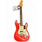 Used Fender American Ultra Luxe Stratocaster Fiesta Red Solid Body Electric Guitar thumbnail