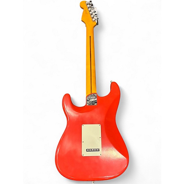 Used Fender American Ultra Luxe Stratocaster Fiesta Red Solid Body Electric Guitar