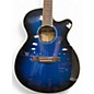 Used Ibanez AEG10II Blue Burst Acoustic Electric Guitar