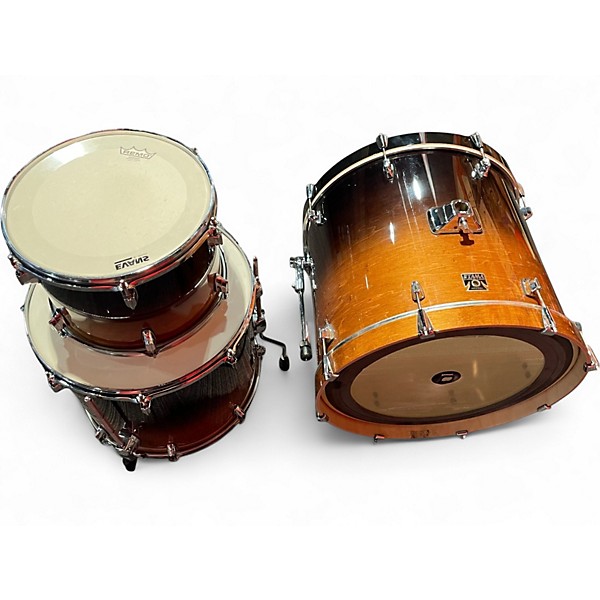 Used TAMA 3 Piece Superstar Brown Sunburst Drum Kit