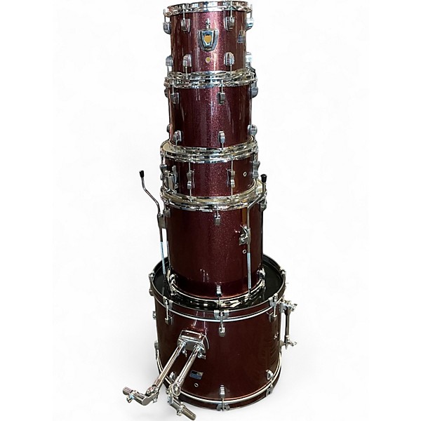 Used Ludwig 5 Piece Backbeat Ruby Drum Kit