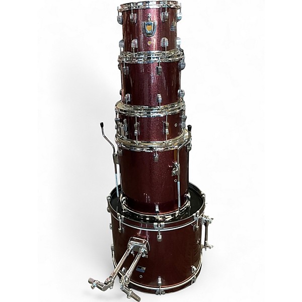 Used Ludwig 5 Piece Backbeat Ruby Drum Kit