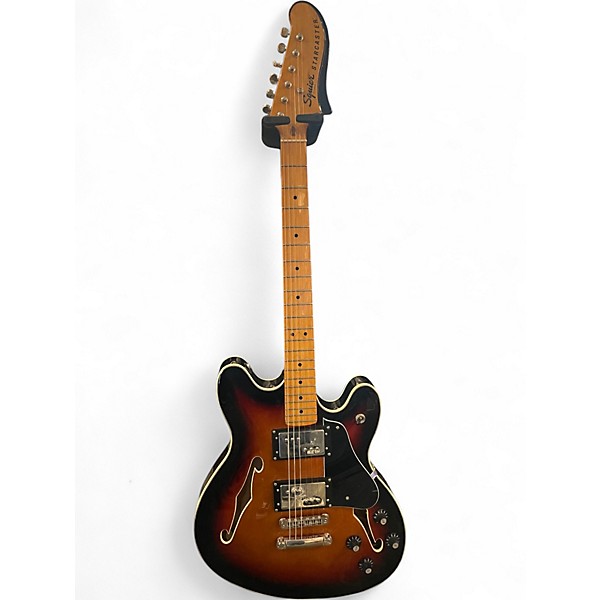 Used Squier Classic Vibe Starcaster Hollow 2 Tone Sunburst Hollow Body Electric Guitar