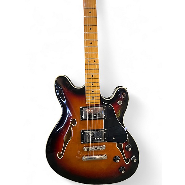 Used Squier Classic Vibe Starcaster Hollow 2 Tone Sunburst Hollow Body Electric Guitar