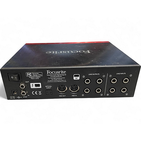 Used Focusrite Clarett 4Pre Audio Interface