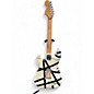 Used EVH Striped Series Black With White Solid Body Electric Guitar