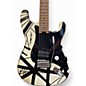 Used EVH Striped Series Black With White Solid Body Electric Guitar