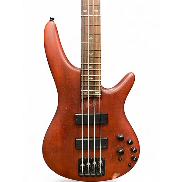 Used Ibanez SR500E 5 String Brown Electric Bass Guitar