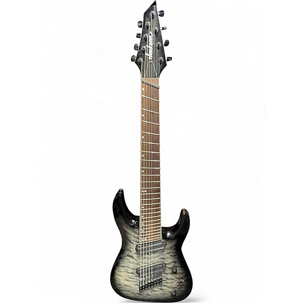 Used Jackson SLATXF8 SOLOIST 8 STRING BLACK BURST Solid Body Electric Guitar