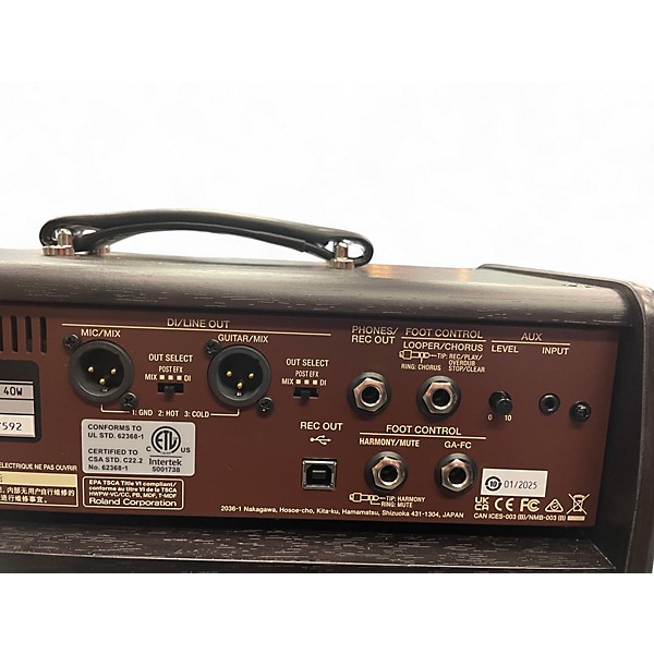 Used BOSS acs live Acoustic Guitar Combo Amp