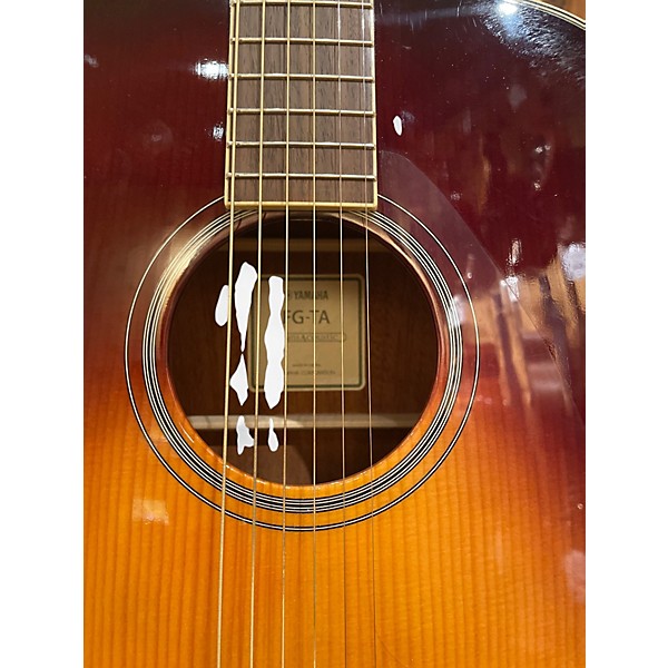 Used Yamaha FG-TA 2 Tone Sunburst Acoustic Electric Guitar