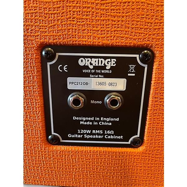 Used Orange Amplifiers PPC212OB 2x12 Open Back Guitar Cabinet