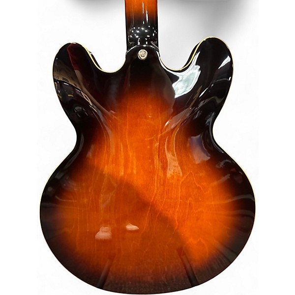 Used Epiphone Boneheaded Riviera Dark Tobacco Burst Hollow Body Electric Guitar