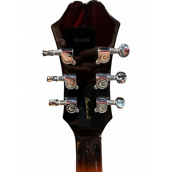 Used Epiphone Boneheaded Riviera Dark Tobacco Burst Hollow Body Electric Guitar