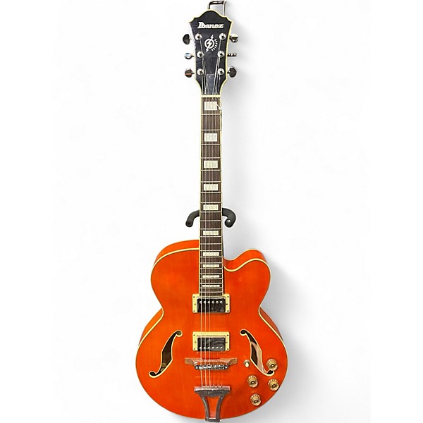 Used Ibanez AF75 Trans Orange Hollow Body Electric Guitar