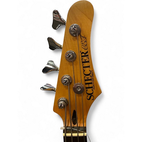 Vintage 1994 Schecter Guitar Research P-4 3 Color Sunburst Electric Bass Guitar