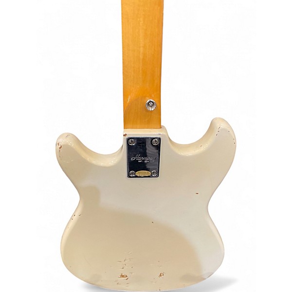 Used Harmony H804 Offset White Solid Body Electric Guitar