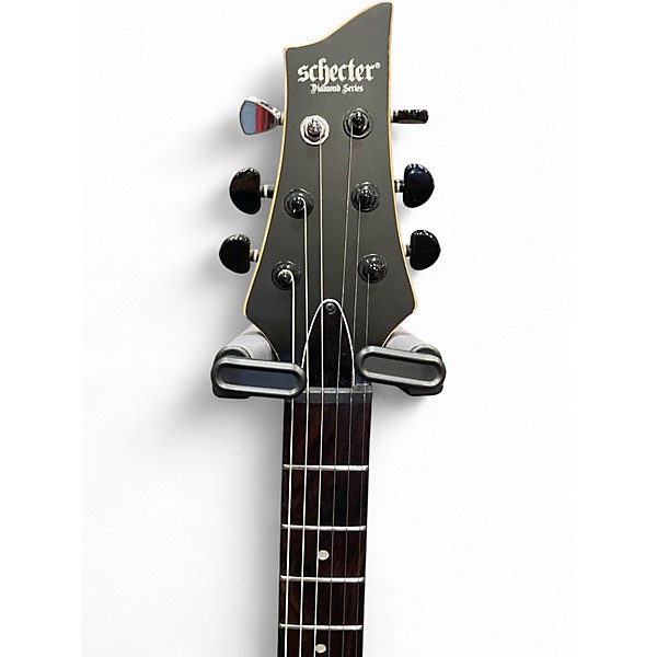 Used Schecter Guitar Research MONSTER ENERGY V BLACK Solid Body Electric Guitar