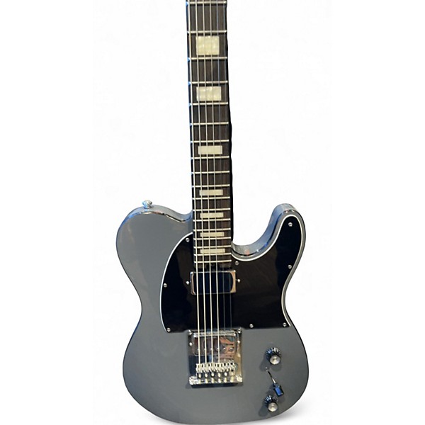 Used Schecter PT Gray Solid Body Electric Guitar
