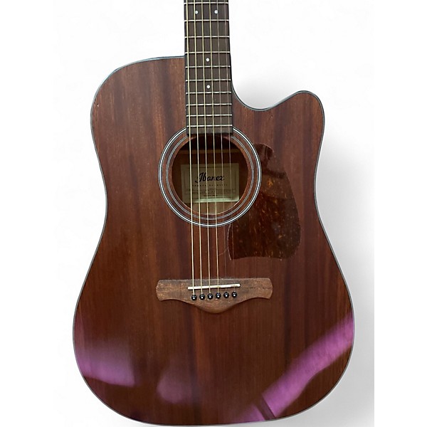 Used Ibanez AW54CE Mahogany Acoustic Electric Guitar