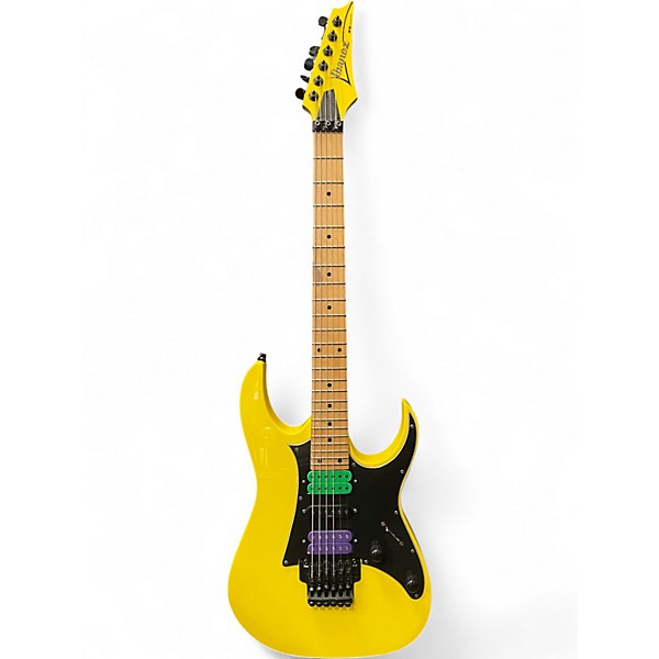 Used Ibanez RG350M Yellow Solid Body Electric Guitar