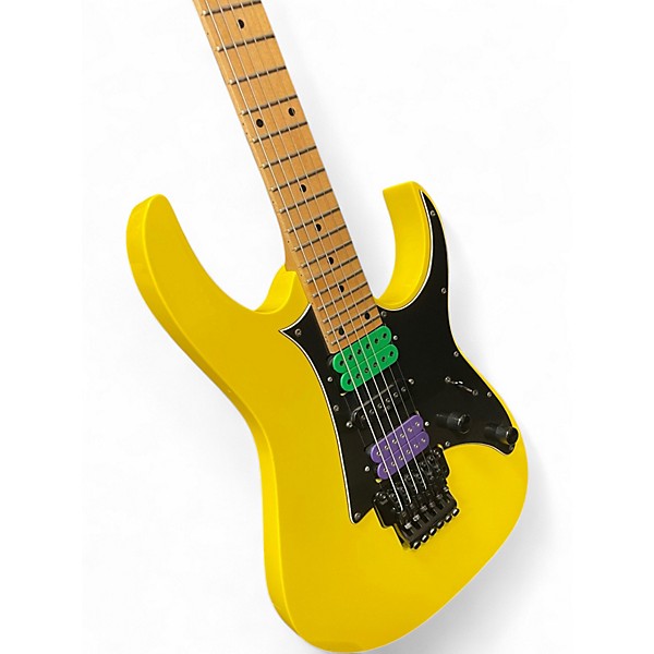 Used Ibanez RG350M Yellow Solid Body Electric Guitar