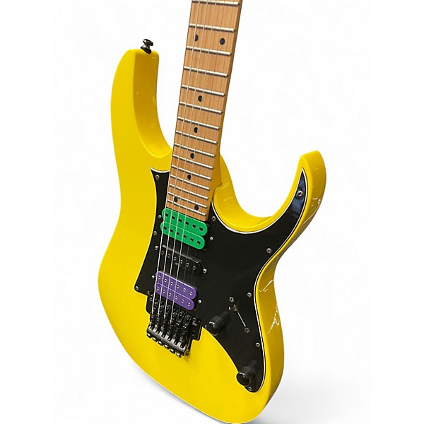 Used Ibanez RG350M Yellow Solid Body Electric Guitar