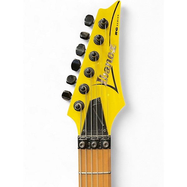 Used Ibanez RG350M Yellow Solid Body Electric Guitar