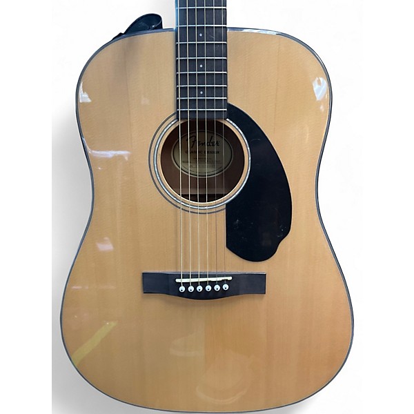 Used Fender CD60 Dreadnought Natural Acoustic Guitar