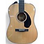 Used Fender CD60 Dreadnought Natural Acoustic Guitar