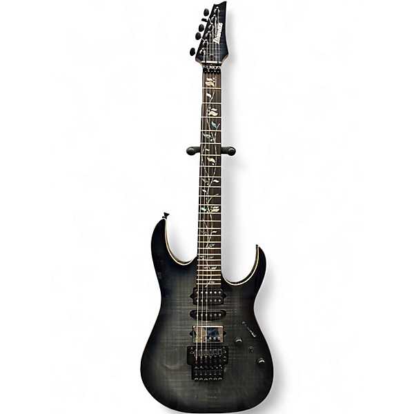Used Ibanez J CUSTOM RG8870 Trans Black Solid Body Electric Guitar