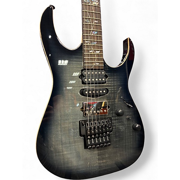 Used Ibanez J CUSTOM RG8870 Trans Black Solid Body Electric Guitar