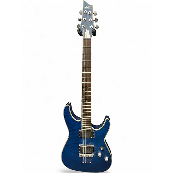 Used Schecter Guitar Research C1 Platinum Midnight Blue Solid Body Electric Guitar