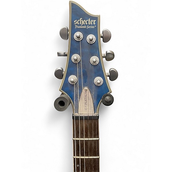 Used Schecter Guitar Research C1 Platinum Midnight Blue Solid Body Electric Guitar