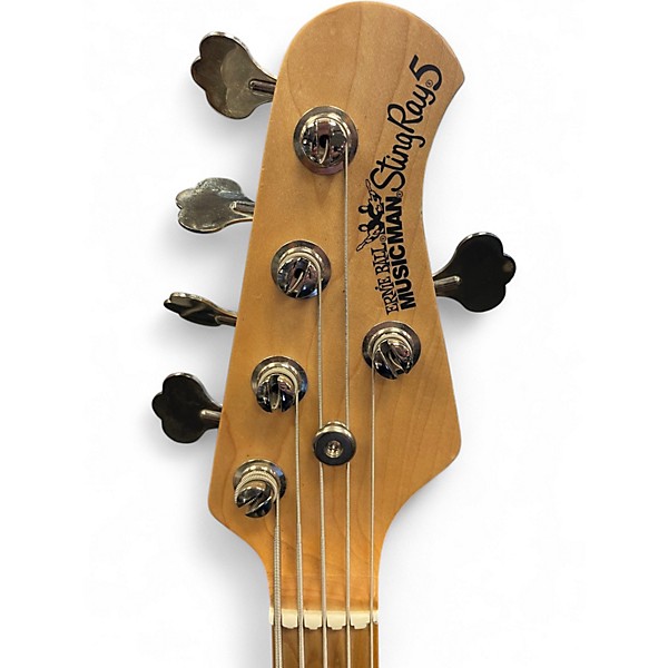Used Ernie Ball Music Man STINGRAY 5 Black Electric Bass Guitar