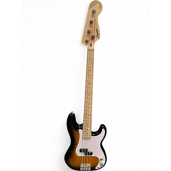 Used Squier Precision Bass 2 Color Sunburst Electric Bass Guitar