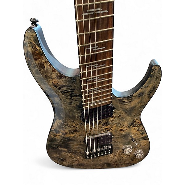 Used Schecter Guitar Research Omen elite 7 string Charcoal Solid Body Electric Guitar