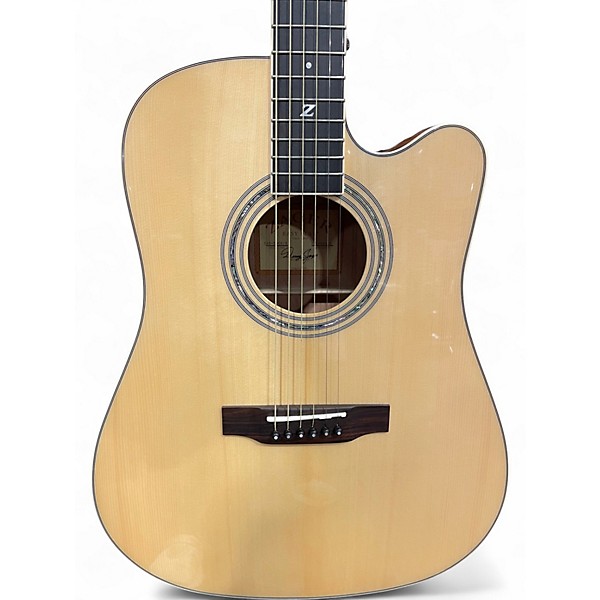 Used Zager ZAD-50CE Natural Acoustic Electric Guitar