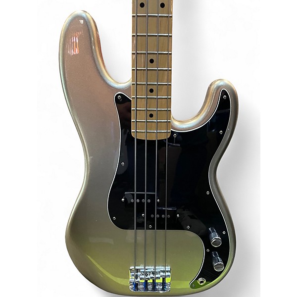 Used Fender 75th anniversary precision bass Metallic Silver Electric Bass Guitar