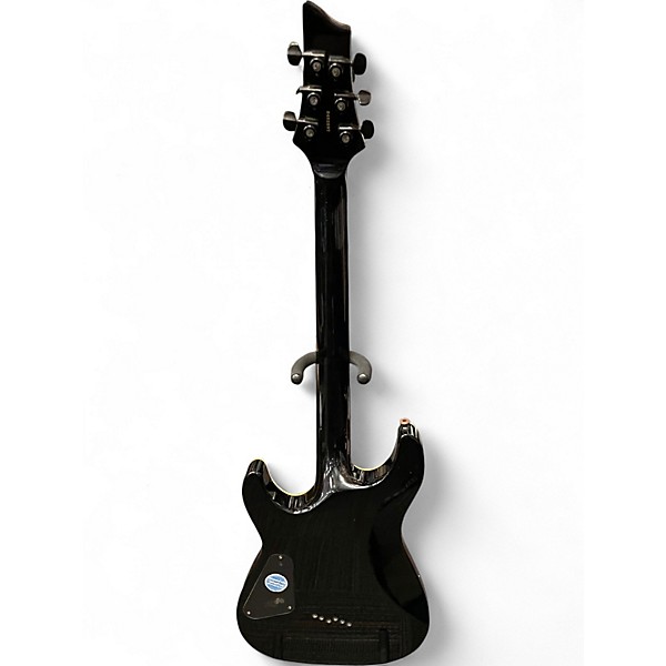 Used Schecter Guitar Research DIAMOND SERIES BLACKJACK Gloss Black Solid Body Electric Guitar