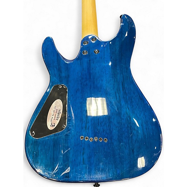 Used Schecter Guitar Research C-6 Elite Blue/Green Burst Solid Body Electric Guitar